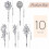 10 fermagli per capelli vintage con strass per donna 3