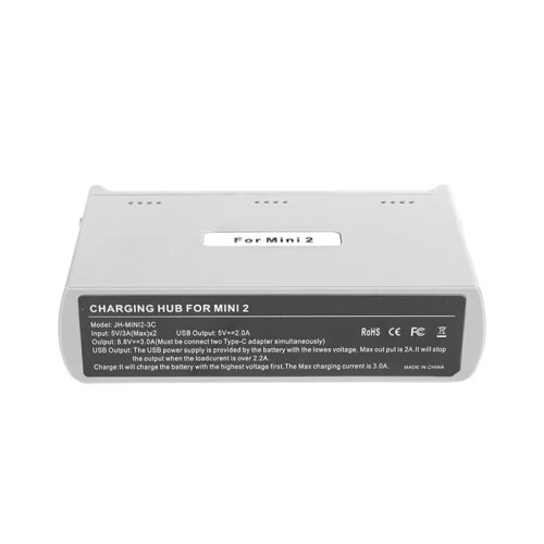 Hub de carregamento triplo para baterias de drones Mini2, compatível com as séries Mini2 e SE. 1