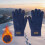 Luvas térmicas de inverno forradas com lã polar, à prova de vento, 21,5 x 11,9 cm (8,5 x 4,7 polegadas). 2