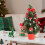 Mini Christmas Tree 30CM Pre-Decorated Red 5