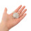 Gouden ster en planeet broche - zinklegering met 3