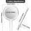 Double-Sided Handheld Mirror with Stand, 1X/10X Magnifying Makeup Mirror, Clear Adjustable, Round Shape, White 2