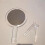 Double-Sided Handheld Mirror with Stand, 1X/10X Magnifying Makeup Mirror, Clear Adjustable, Round Shape, White 5