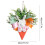 Easter Carrot Wreath Blue Pink Plastic 17.72x15.75 in 3