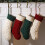 Stickad julstrumpa elfenbensgrön 45 cm 1-pack 3