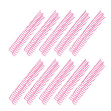 10 piezas de peine de encuadernación de 19 mm, 30 anillos, rosa, 150 hojas