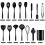 Silicone Kitchen Utensil Set – 15-Piece, Heat-Resistant, 5