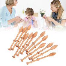 12 pièces de bobines en bois de hêtre pour couture, tricot, craft, 10cm