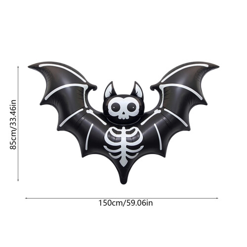 Μεγάλο μπαλόνι νυχτερίδας για το Halloween από αλουμινόχαρτο, φουσκωτή διακόσμηση 2