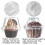 Plastbeholdere til cupcakes, 150-pakning, stabelbare, dype kuppelformede 4