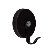 Gancho magnético, pacote com 1 unidade – Gancho magnético forte para portas de metal, geladeiras e guirlandas; compatível com decoração de