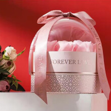 Rose véritable stabilisée en cadeau – Fleur éternelle pour maman, grand-mère, épouse, petite amie | Convient pour la Saint-Valentin, Noël,