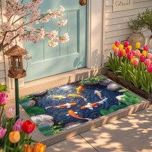 Tapis de sol 3D pour bassin à carpes, antidérapant, absorbant et imperméable (1 pièce)