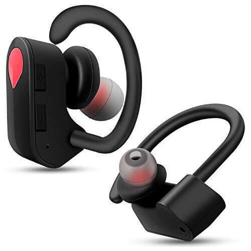 Cuffie Bluetooth wireless, auricolari stereo con gancio per l'orecchio