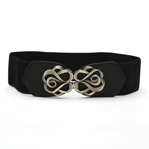 Elastisk midjebelte for kvinner i PU-stretch, 60 cm