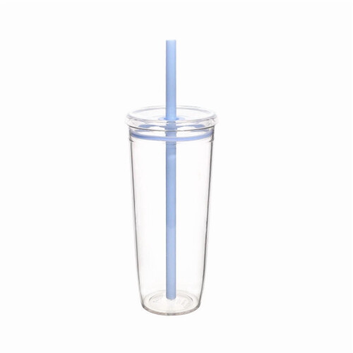 Verre ours avec paille, 600 ml, en borosilicate