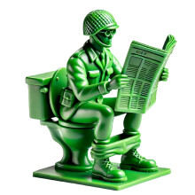 Zielone figurki żołnierzy, klasyczne figurki żołnierzy, miniaturowe plastikowe figurki żołnierzy na biurko i do dekoracji imprez (GreenB)