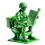 Φιγούρες Δράσης Green Army Man, Κλασικοί Στρατιωτικοί Στρατιώτες, Μίνι Πλαστικά 1