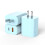 Chargeur mural double port PD20W3 bleu 2