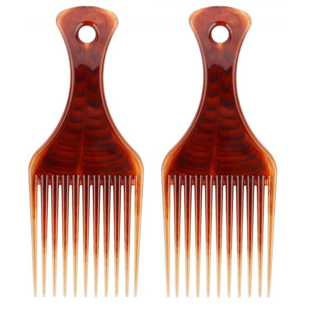 Curly Hair Pick Comb Wide Tooth 2 Pack