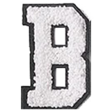 Écusson universitaire en chenille blanche, 7 cm (2,75 pouces)