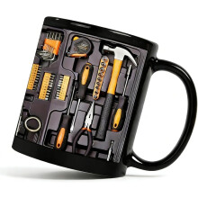 325ml Mechanic Toolbox Coffee Mug - Auto/Car Mechanic Gift for Mechanics, Garage Enthusiasts | Durable Novelty Mug for Workshop/Office (A)