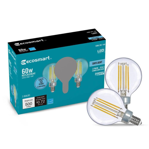 Λαμπτήρας LED πυρακτώσεως Daylight ισοδύναμο 60W Συσκευασία 3 τεμαχίων 2