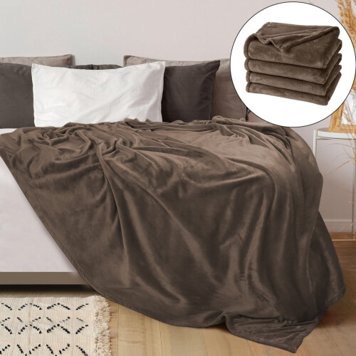 Coperta in flanella calda e accogliente, 71 x 99 cm