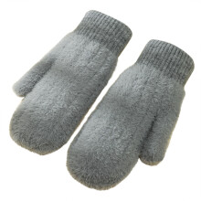 Unisex gebreide handschoenen voor buiten, winddicht, warm en dik, geschikt voor zowel mannen als vrouwen, ideaal voor activiteiten bij koud weer.