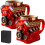 V8-motor kaffekrus rustfritt stål 3D Retro 355 ml 1