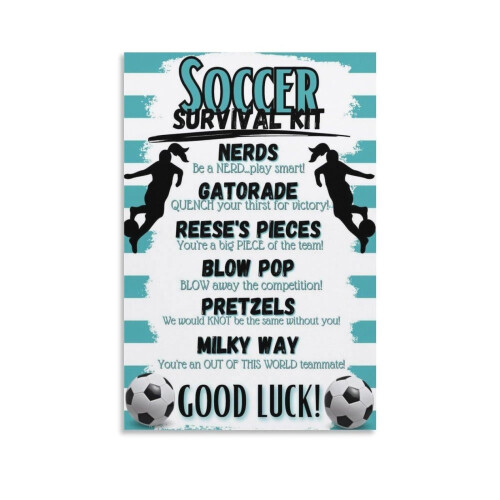 Soccer Survival Kit Canvas Poster – Wall Art Decor