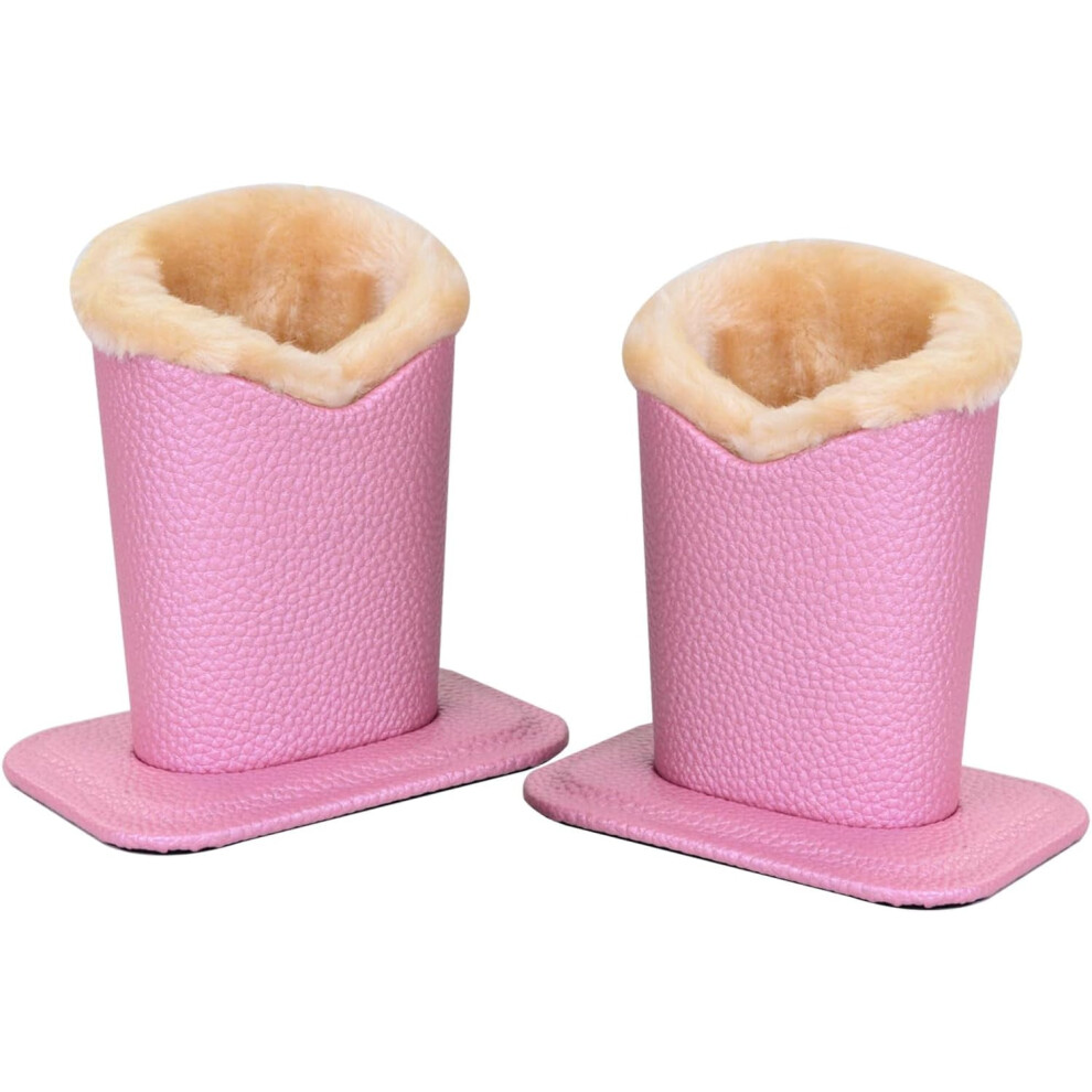 Pack of 2 Soft Plush Lined Eyeglasses Holder Stand Protective Glasses Holder Stand