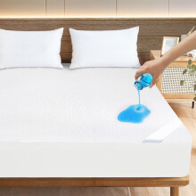 Protège-matelas Queen imperméable en éponge, profondeur 45 cm (18 pouces).