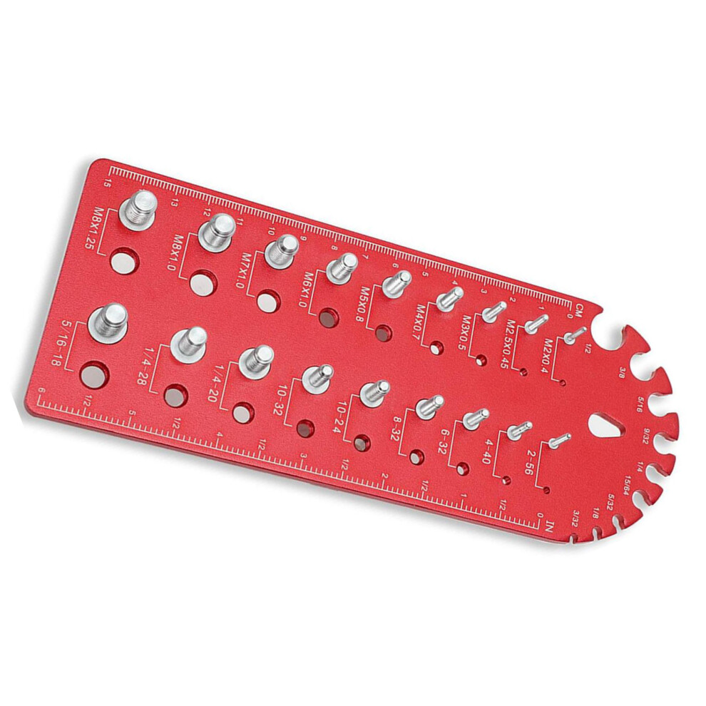 Aluminium Alloy Nut And Bolt Thread Checker Accurate Metric Screw Size Gauge 8451385928137
