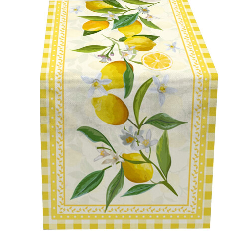Small Fresh Table Flag Spring And Summer Flower Linen Print Tablecloth 2