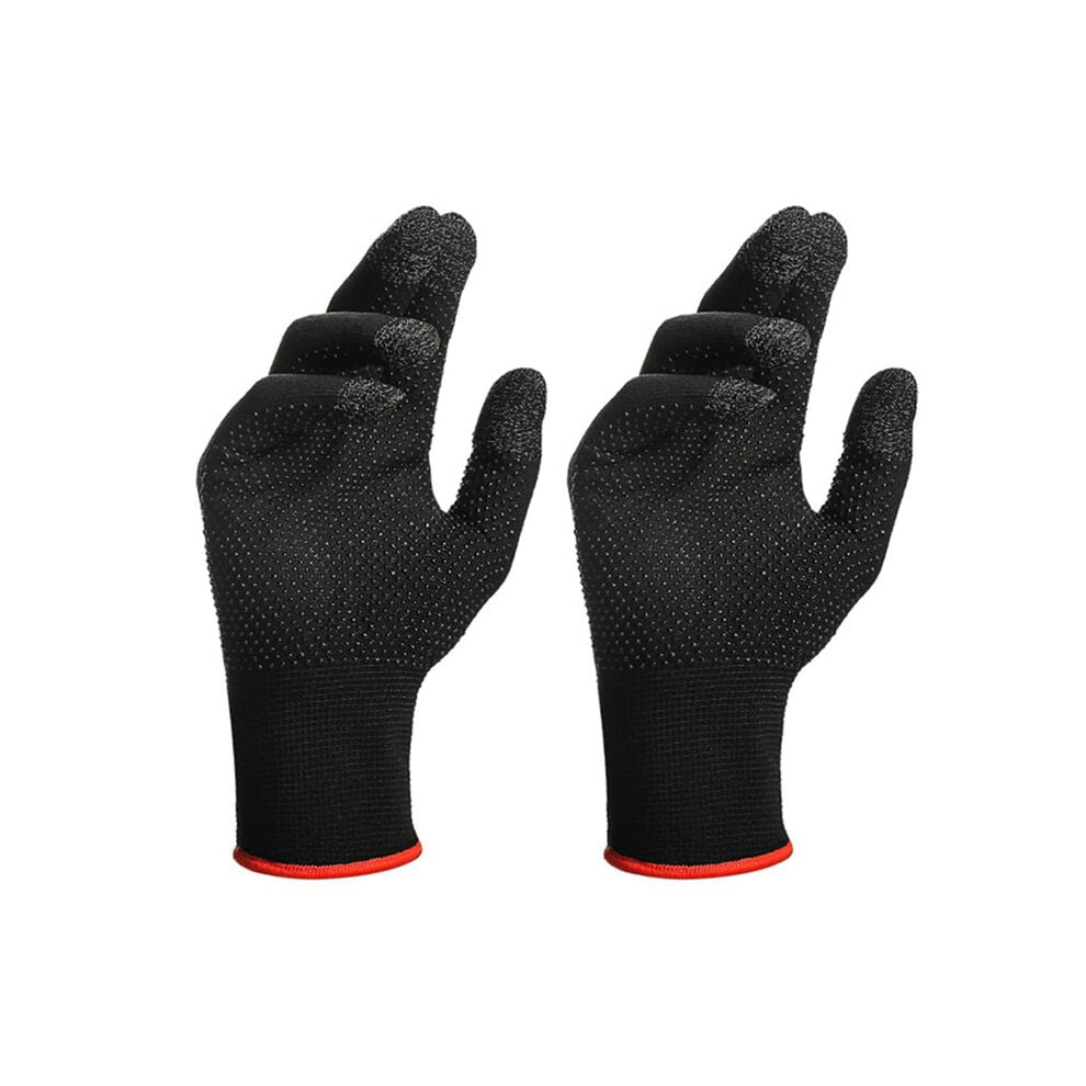 2Pcs Game Gloves For Pubg Sweat Proof Non-Scratch Sensitive Press Screen Gaming Finger Thumb Sleeve 9071309095395