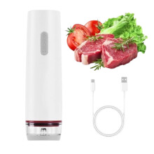 One-Tap Handheld Vacuum Sealer, Portable Rechargeable Food Sealer with 30 BPA-Free Vacuum Bags & Charging Cord, Auto Shut-Off for Home & Travel
