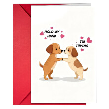 Set di biglietti di San Valentino per coppie con buste