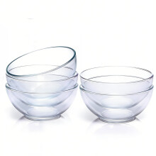 Bols en verre de 15 cm (6 pouces) compatibles micro-ondes, lot de 7