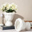 Plastblomstervase buet romersk stil 4L 1