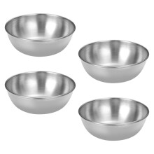 Juego de 4 cuencos mezcladores de acero inoxidable