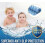 Antislip badmat/douchemat van TPE, blauw, 35x16 inch 4