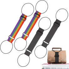 Strong Adjustable Luggage Connector Straps, Travel Essentials Compatible with Most Suitcases