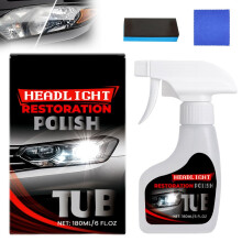 Auto Headlamp Restoration Kit with Sponge & Towel – Headlight Cleaner & Restorer (1pc), compatible with most cars