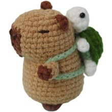Kit de crochet Capybara pour débutants, 1 ensemble