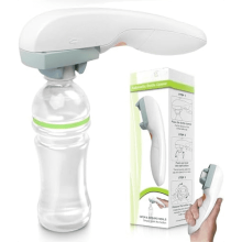 Electric Bottle Opener for Seniors – Auto, Battery-Powered, Ideal for Weak Hands/Arthritis; Works with Soda, Milk, Juice Bottles
