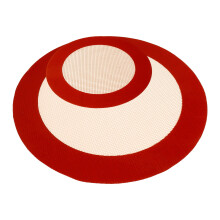 2-Pack Round Silicone Baking Mats Nonstick Reusable Multi-Color Oven Tray Liners for Baking