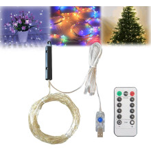 Luzes de Natal Piscantes 100-608 LEDs 8 Modos À Prova D'Água