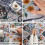 Bohemian geometric floral runner rug 2 ft x 6 ft grey 5