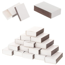 Boîtes à allumettes vierges, lot de 50 boîtes blanches en carton pour loisirs créatifs, boîtes de rangement pour allumettes vierges à faire